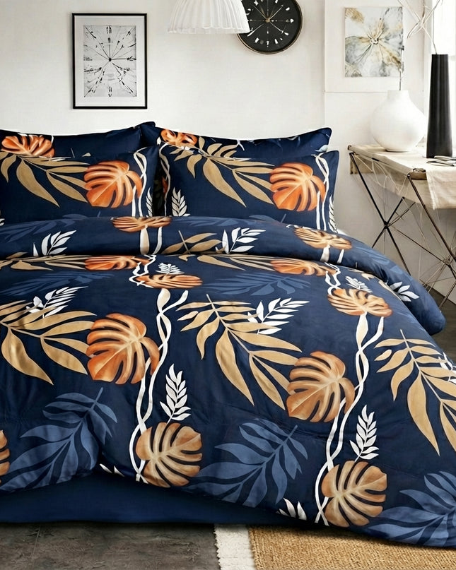 Parure en polycoton renforcé - Bleu Tropique