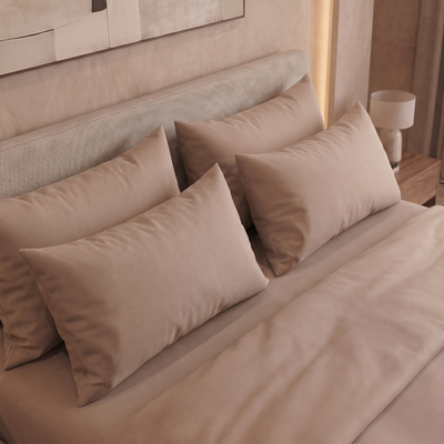 Taies d'oreiller percale de coton - Uni