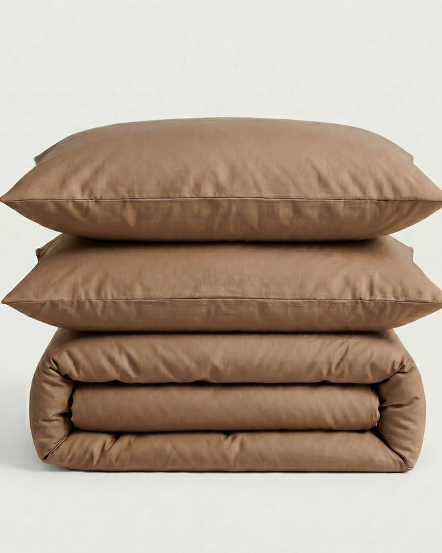 Parure en percale de coton - Unie