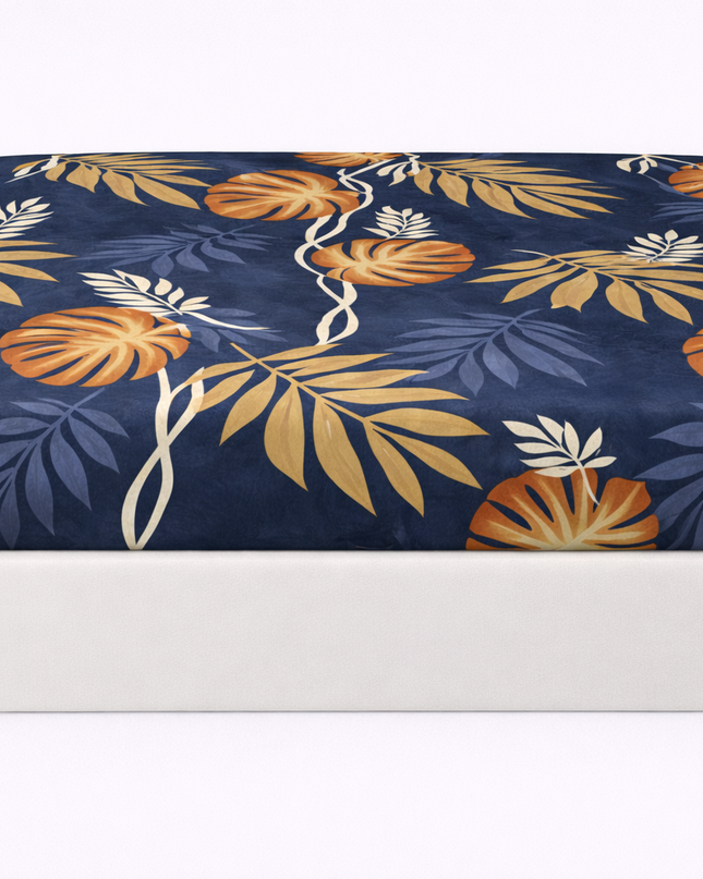 Cearșaf simplu cu elastic din percală de bumbac cu 100 de fire – Moliciune, prospețime și eleganță 