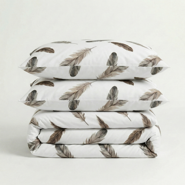 Parure de lit en polycoton renforcé | Naturelle & bohème140x200MaisonTextile