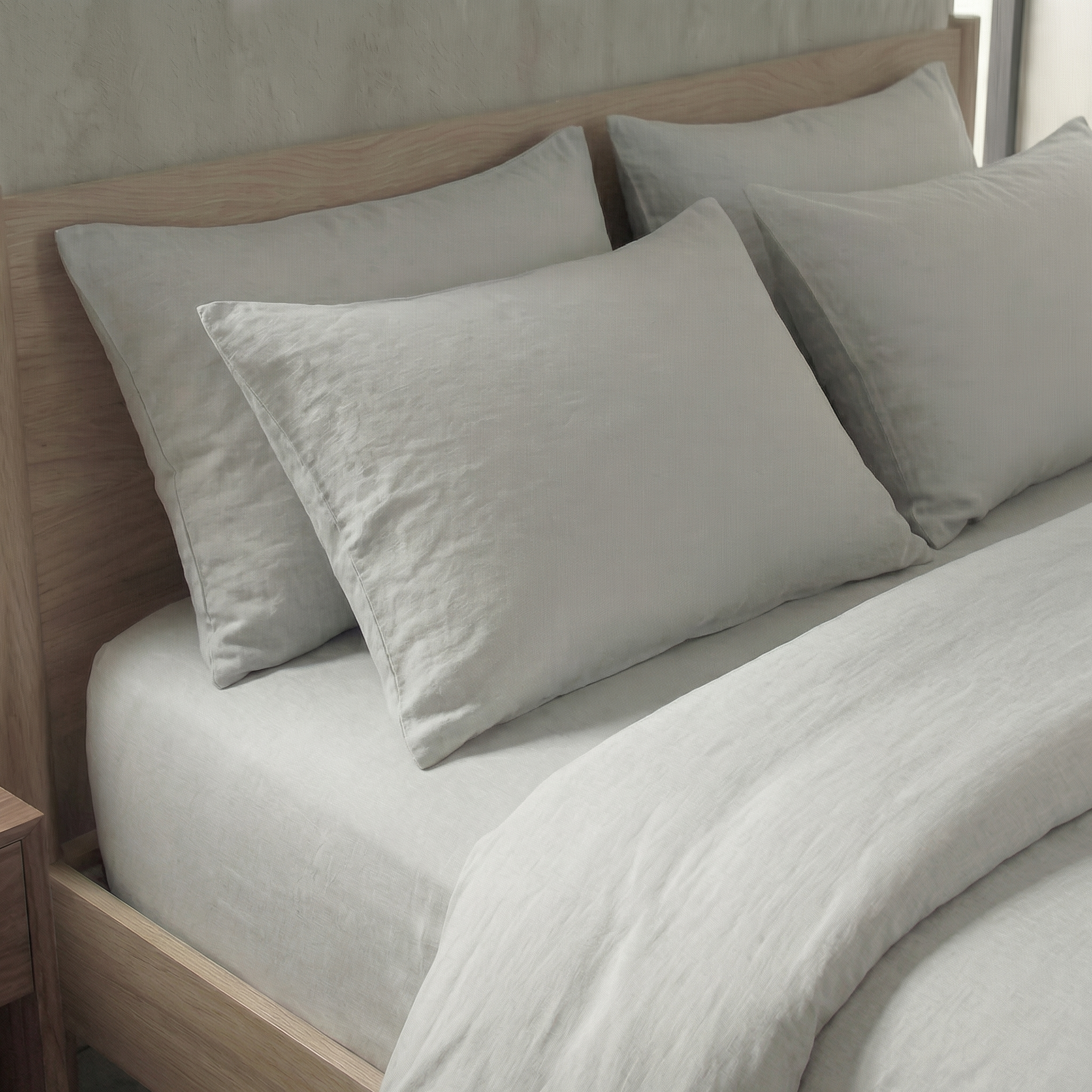 Taies d'oreiller percale de coton - Uni