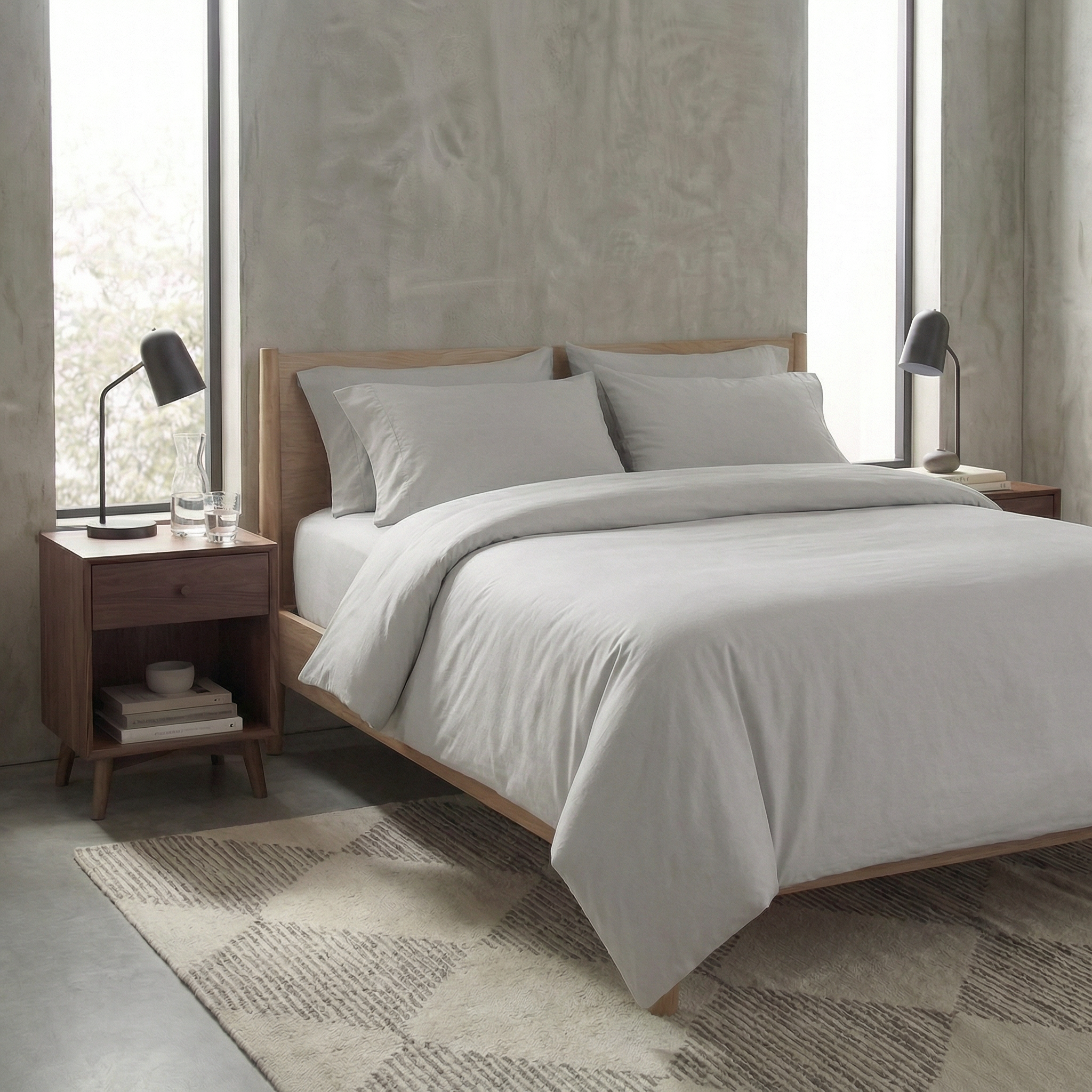 Parure en percale de coton - Unie