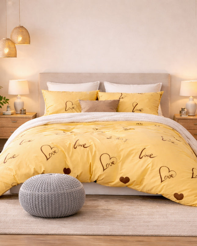 Love Signature – Parure en percale de coton