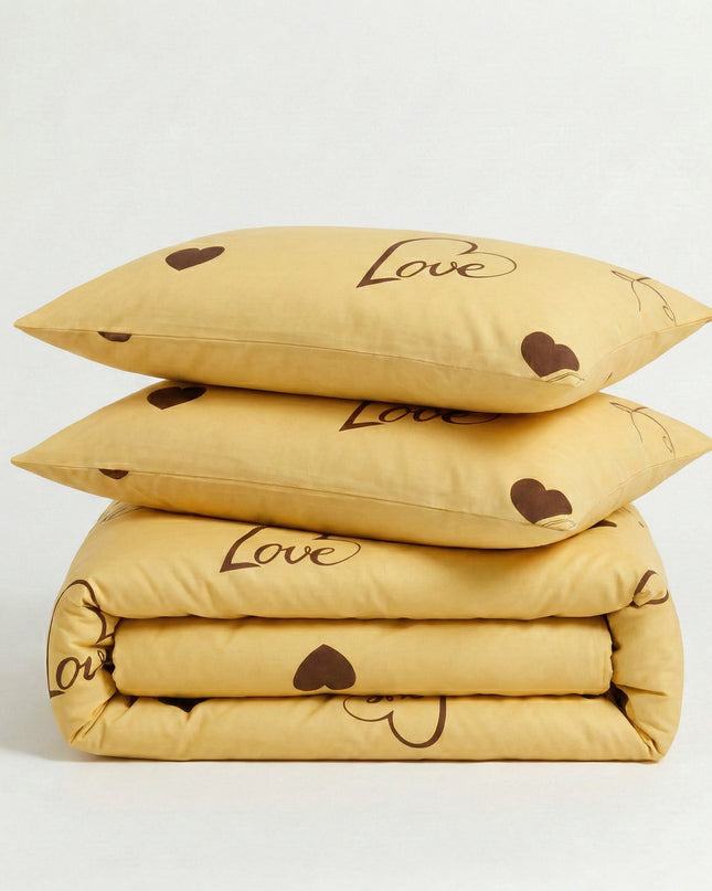 Love Signature – Parure en percale de coton