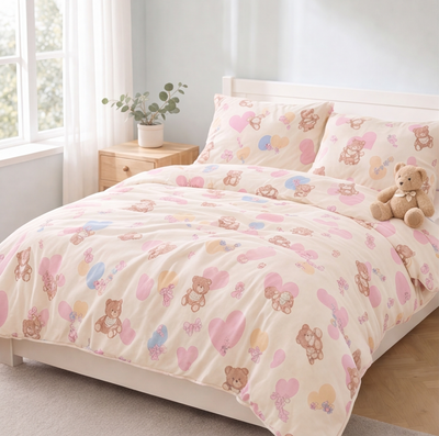 Parure de lit enfant Petit Ourson, ambiance chambre - Maison Textile