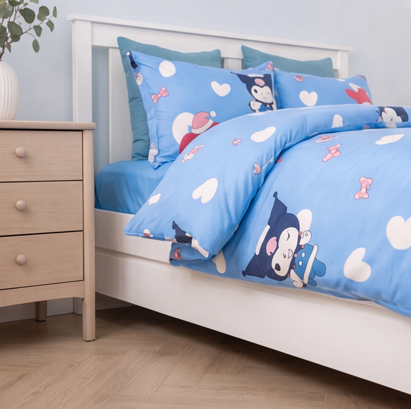 Parure de lit enfant Tokyo, ambiance vue basse - Maison Textile
