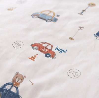 Parure de lit enfant Vroum, zoom texture - Maison Textile