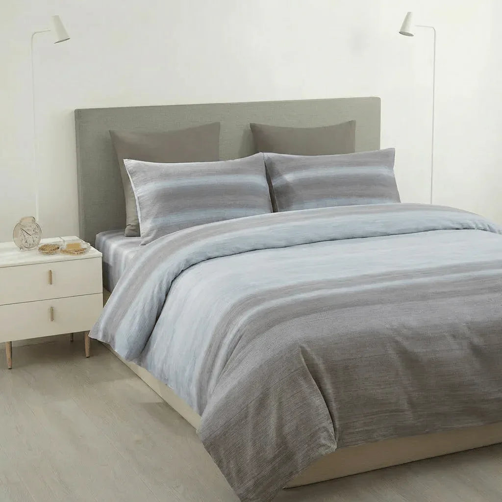 Taies d'oreiller percale de coton - Perle