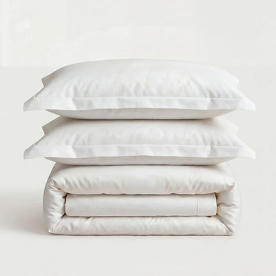 Parure Blanc - Percale Coton & Bambou Premium