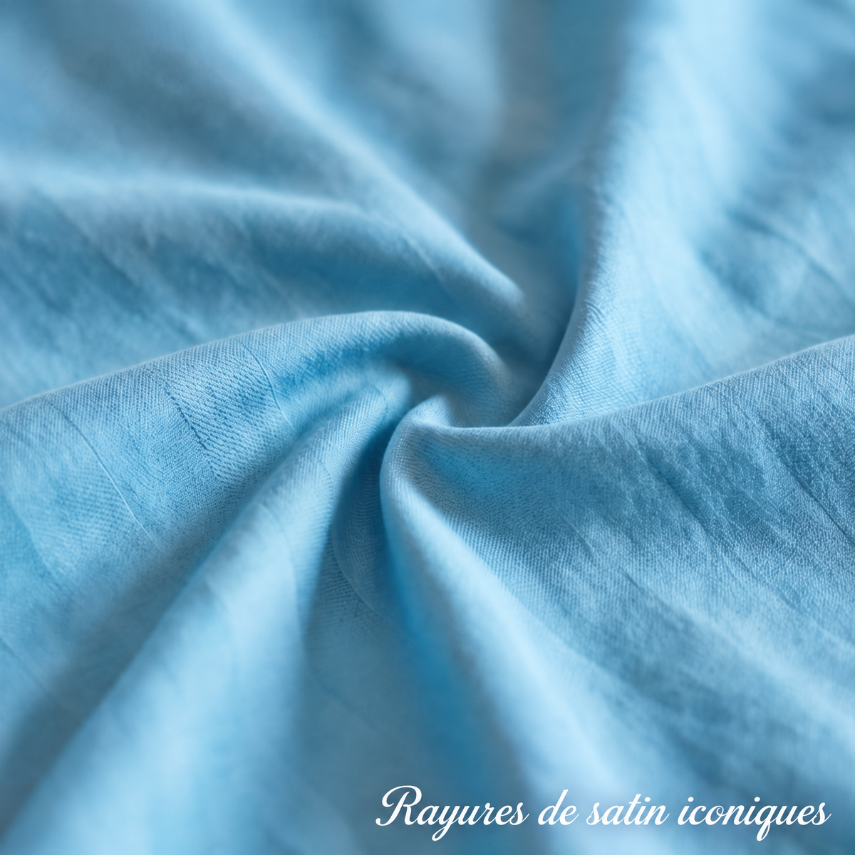 Parure de lit satin premium rayures élégantes en satin de coton doux et soyeux