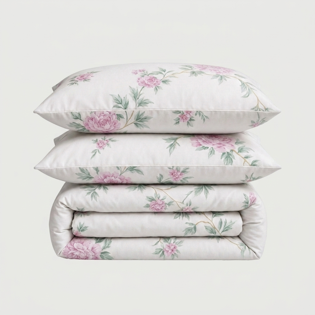 Parure en percale de coton 100 fils/cm² — Jardin Signature