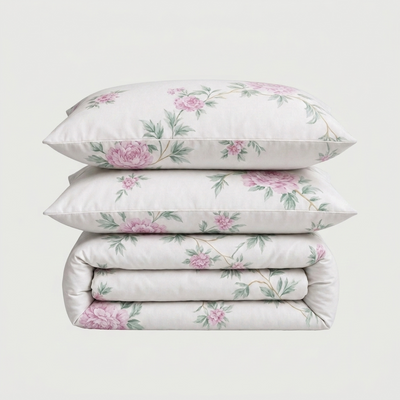 Parure en percale de coton 100 fils/cm² — Jardin Signature