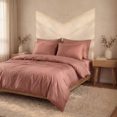Parure en percale de coton - Unie