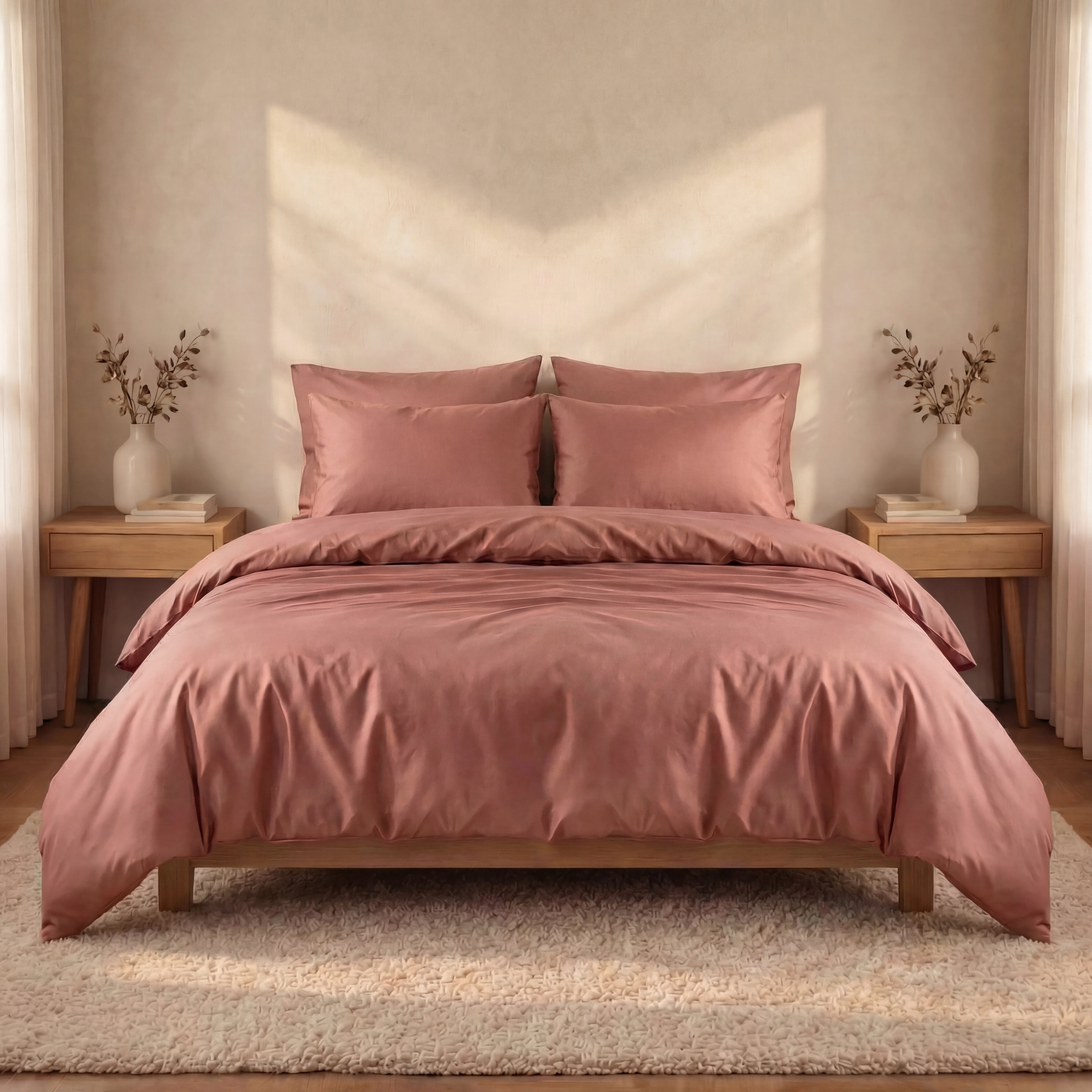 Parure en percale de coton - Unie
