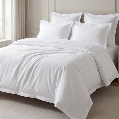 Parure Blanc - Percale Coton & Bambou Premium