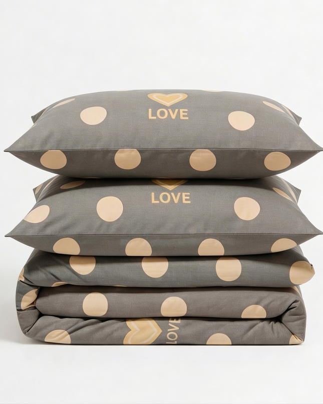 Love Signature – Parure en percale de coton