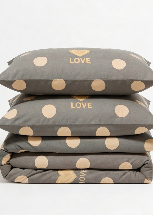 Love Signature – Parure en percale de coton