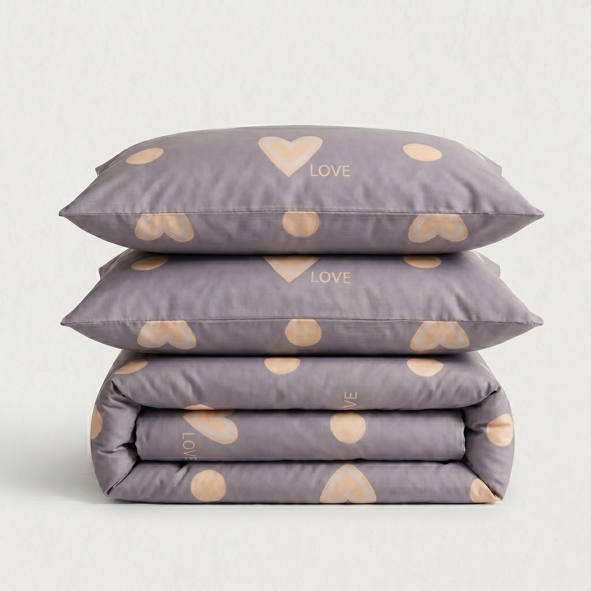 Love Signature – Parure en percale de coton