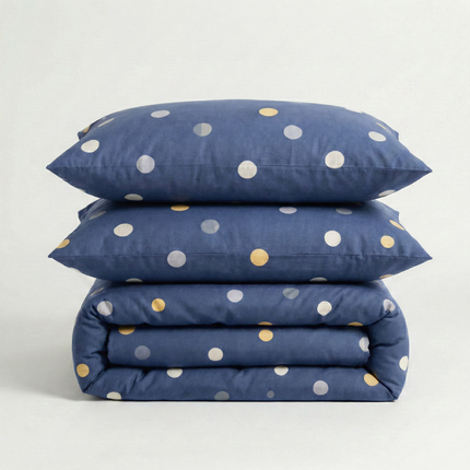 Set de lenjerie de pat din percale de bumbac cu 100 de fire – Proaspăt, moale și romantic 