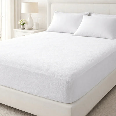 Protège - Matelas Imperméable en Éponge Bouclette - Respirant en 90x200 – - MaisonTextile