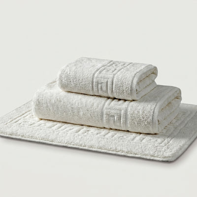 Serviettes de bain 100 % Coton en Blanc Neige – - MaisonTextile