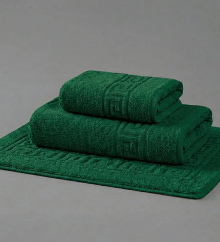 Serviettes de bain 100 % Coton en Vert Émeraude – - MaisonTextile