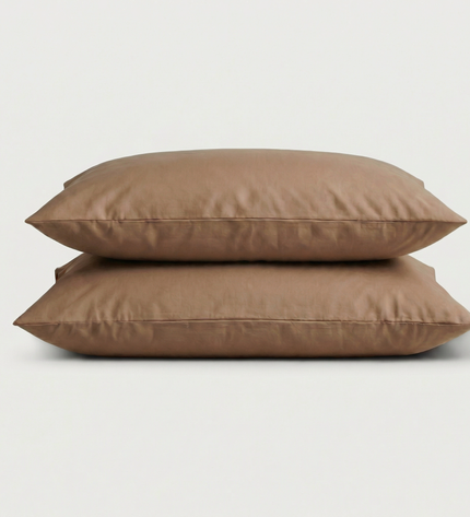 Set 2 Fețe de Pernă Uni – Bumbac Percal