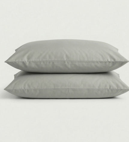 Set 2 Fețe de Pernă Uni – Bumbac Percal