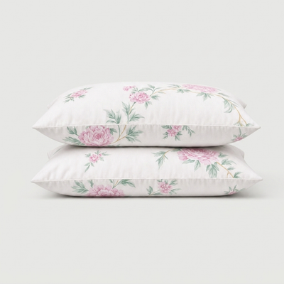 Taies d'oreiller percale de coton - Jardin