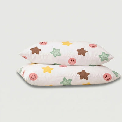 Taies d'oreiller percale de coton - Stars en Stars Joy – - MaisonTextile