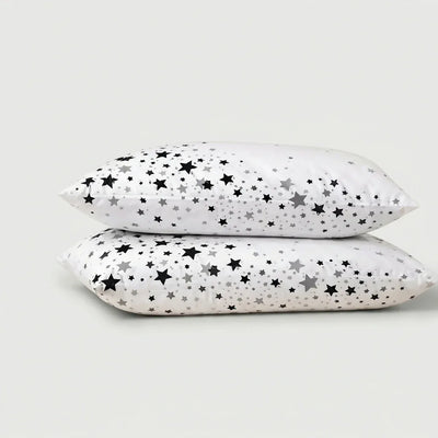 Taies d’oreiller polycoton renforcé - Stars en Stars Eclipse – - MaisonTextile