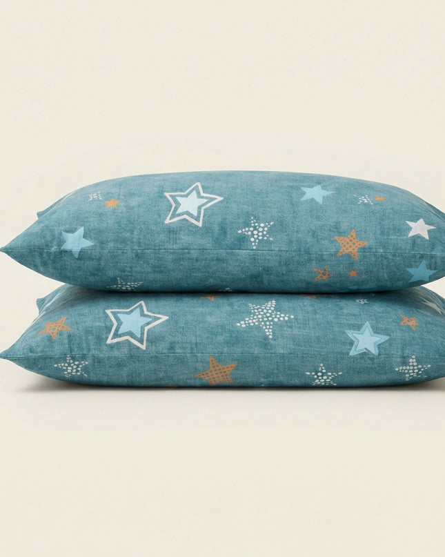 Taies d'oreiller percale de coton - Stars