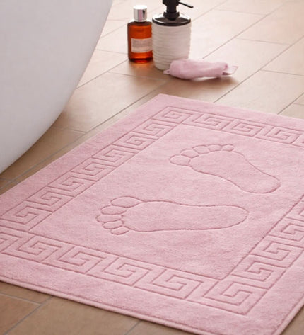Tapis de bain 100 % Coton en Lila – - MaisonTextile