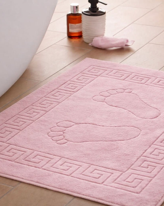 Tapis de bain 100 % Coton en Lila – - MaisonTextile